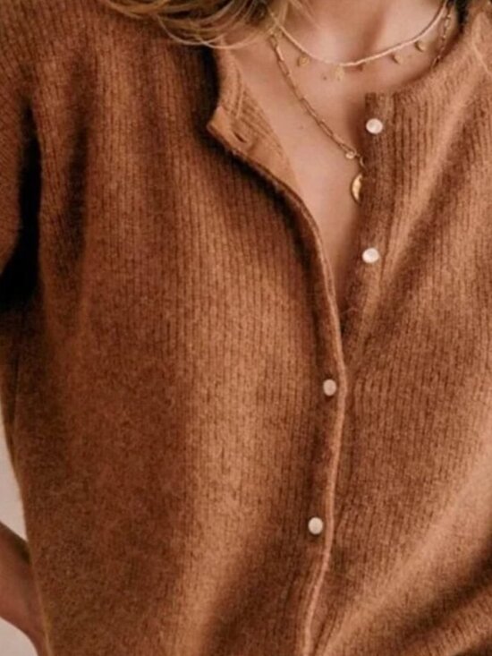 Sezane Sweaters - Sézane Gaspard Cardigan Camel
